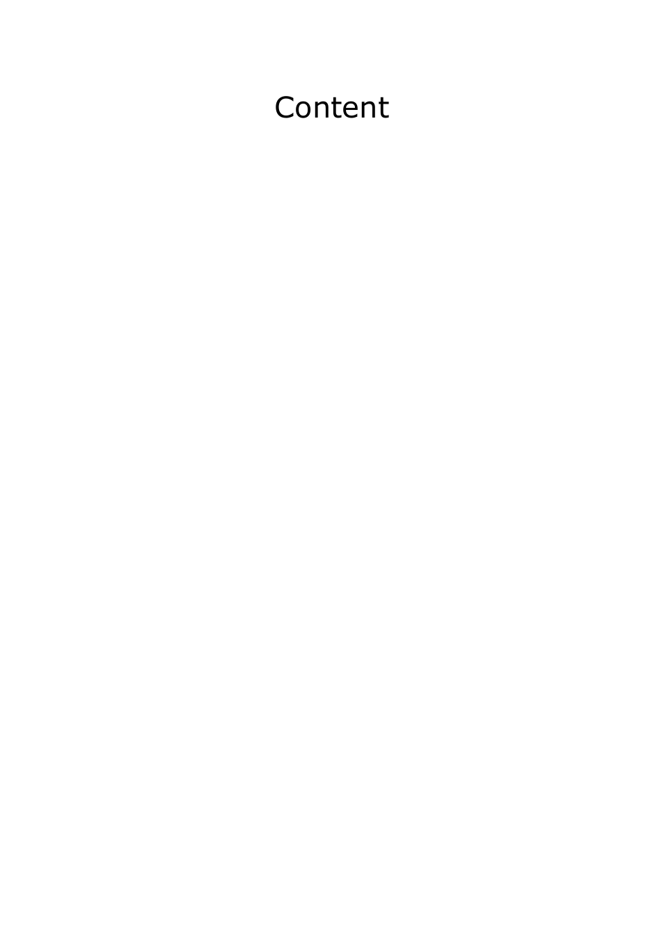 Content | RGBLink MSP 209 User Manual User Manual | Page 3 / 6