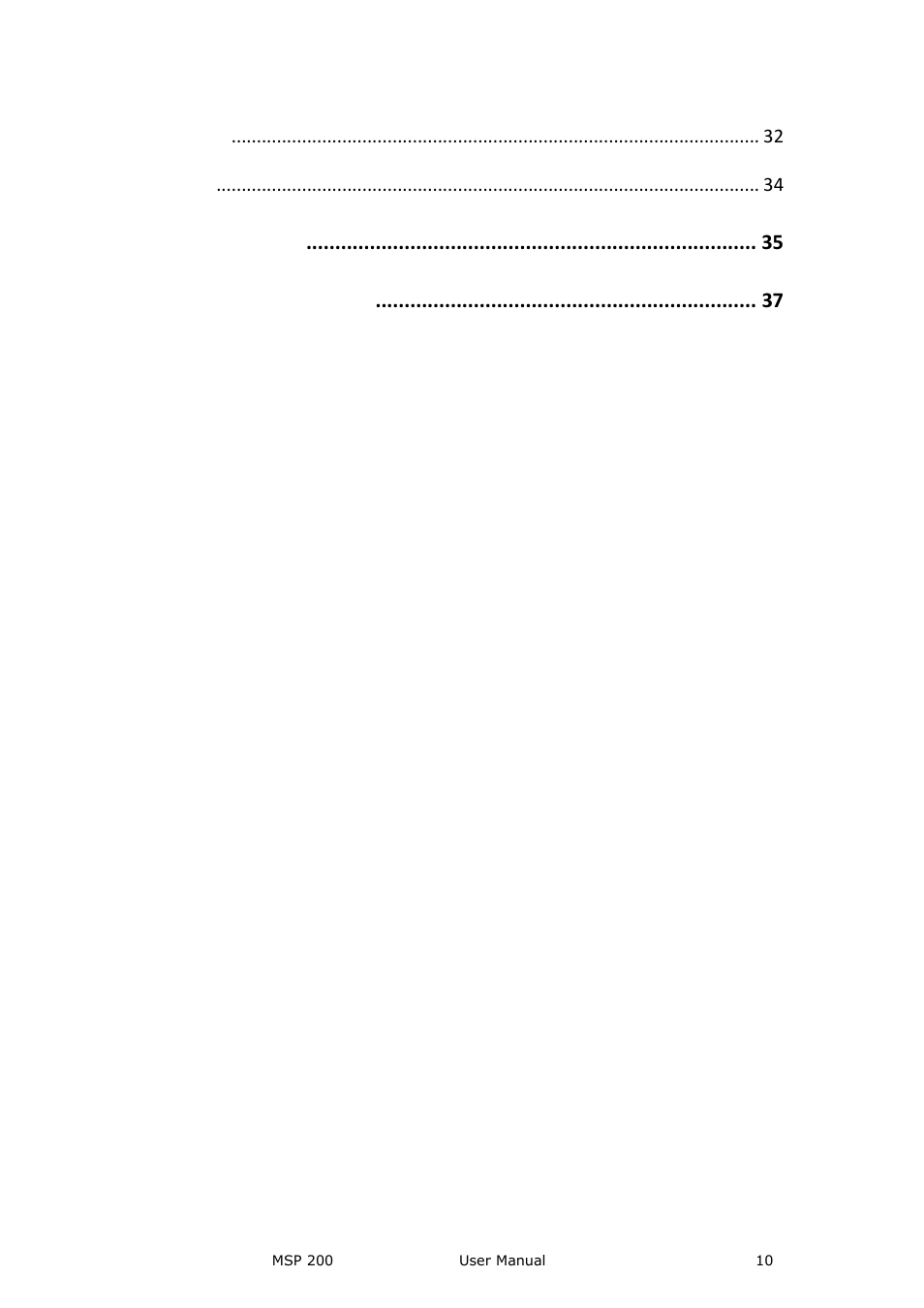 A. specification, B. contact information | RGBLink MSP 200 User Manual User Manual | Page 10 / 37