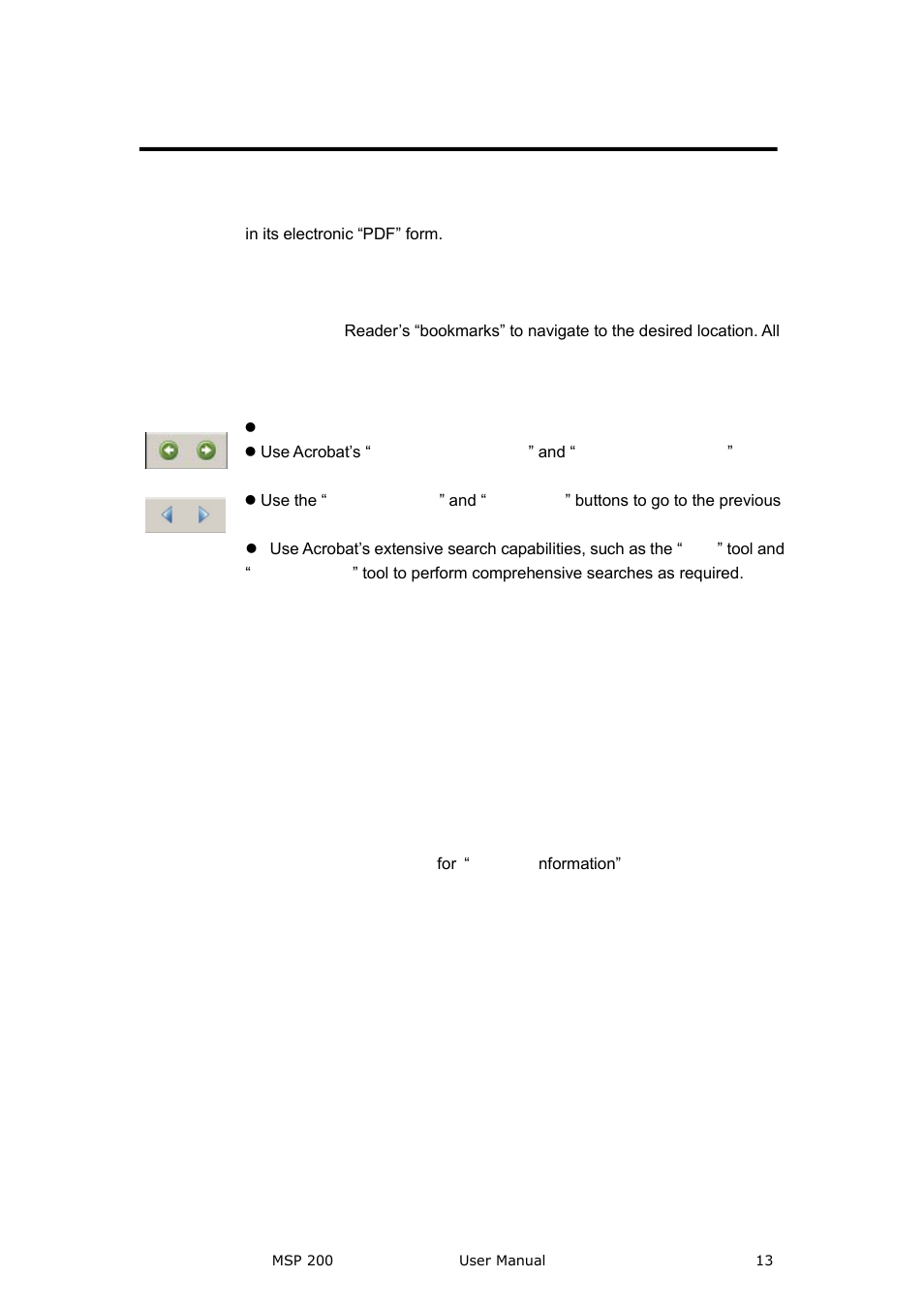 How to use the manual, Brief introduction, Navigation | Table of contents and index | RGBLink MSP 200 User Manual User Manual | Page 13 / 37