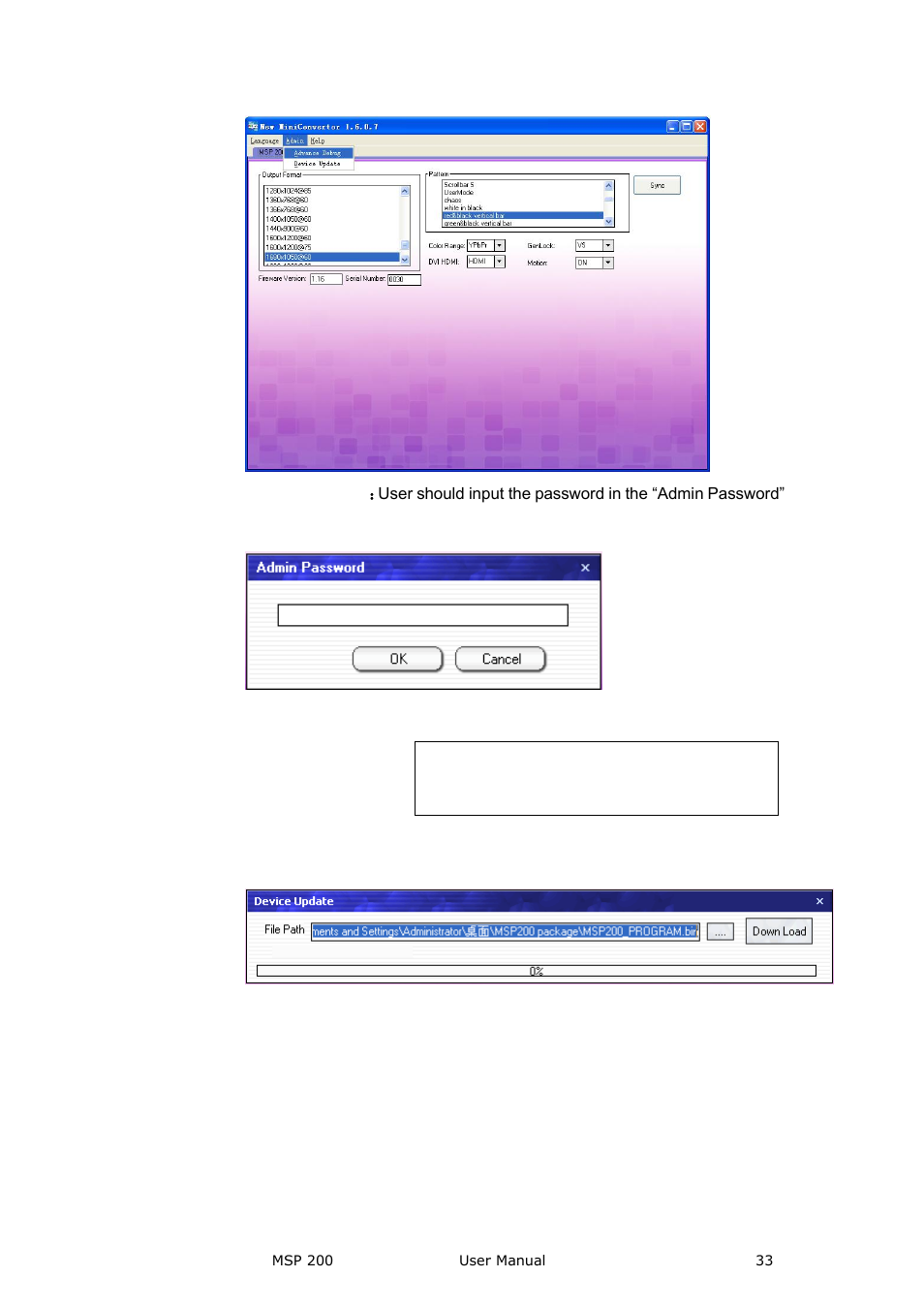 RGBLink MSP 200 User Manual User Manual | Page 33 / 37