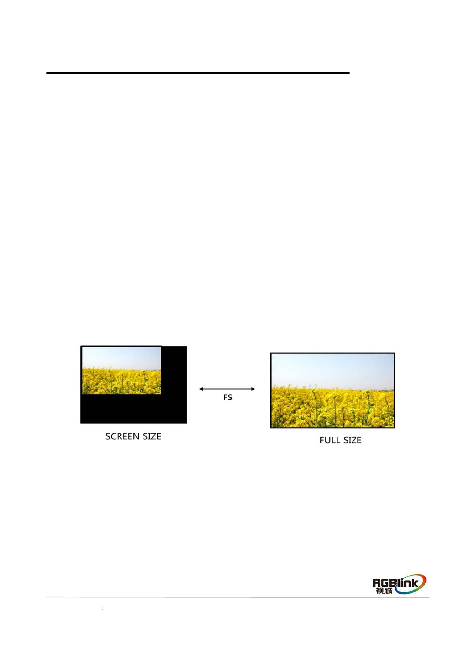How to realize the screen size setting | RGBLink VSP 5360 User Manual | Page 12 / 16