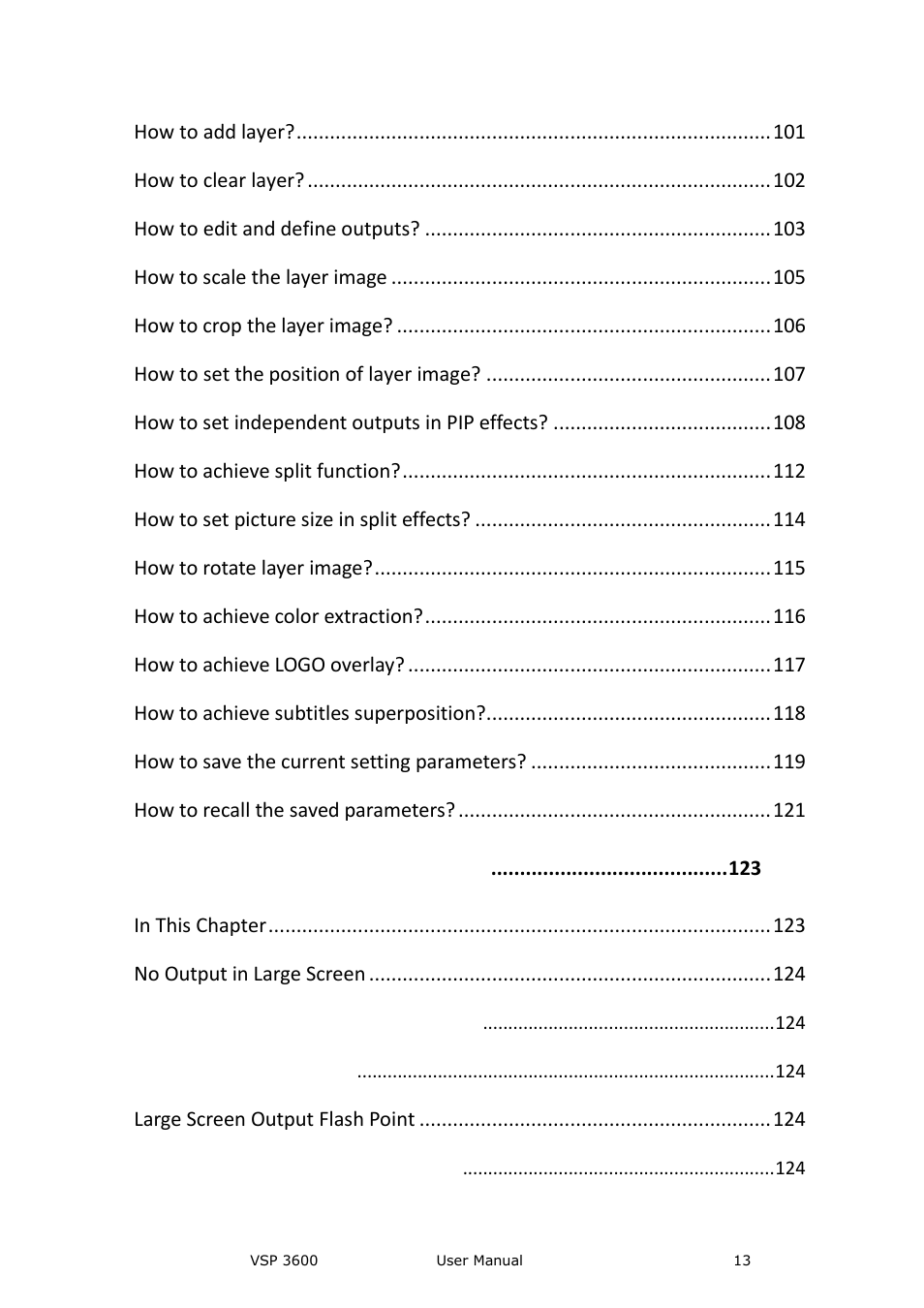 RGBLink VSP 3600 User Manual User Manual | Page 13 / 133