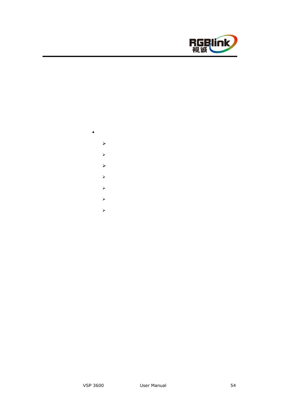 Menu orientation, In this chapter | RGBLink VSP 3600 User Manual User Manual | Page 54 / 133