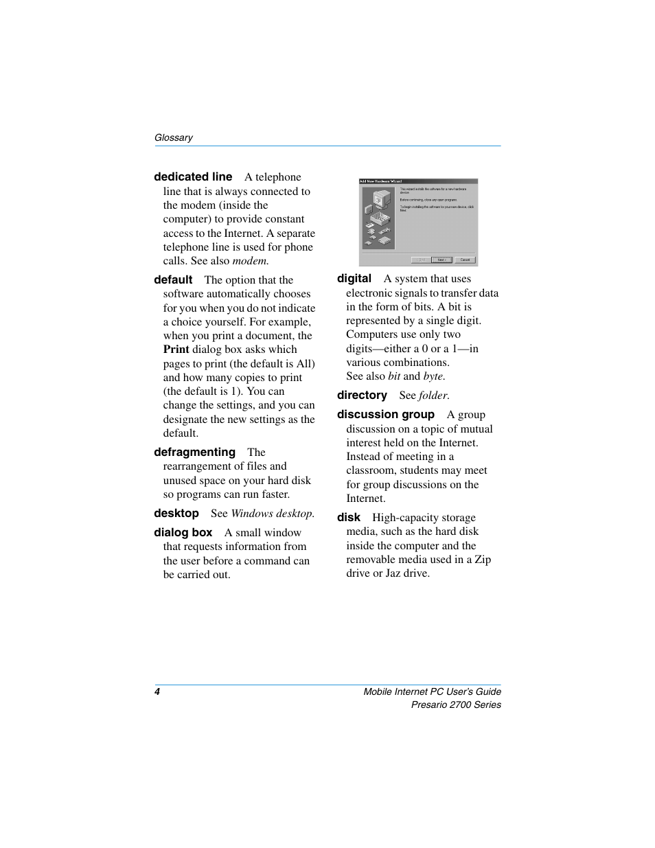 Digital | Compaq PRESARIO 2700 User Manual | Page 114 / 136