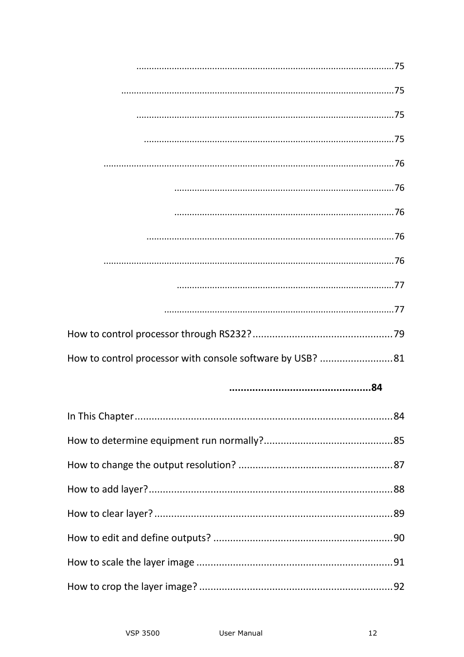 RGBLink VSP 3500 User Manual User Manual | Page 12 / 112