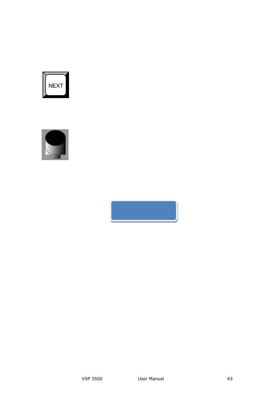 Knob part, Lcd panel part, Hardware orientation | RGBLink VSP 3500 User Manual User Manual | Page 43 / 112