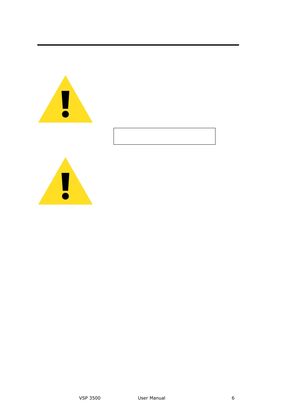 Terms in this manual and equipment marking, Warning, Caution | RGBLink VSP 3500 User Manual User Manual | Page 6 / 112