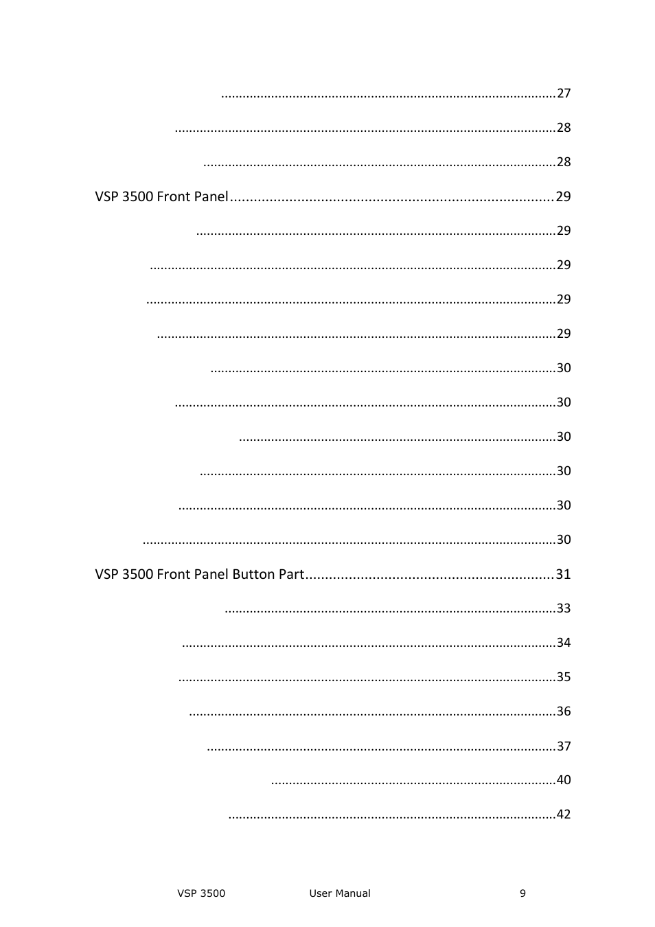 RGBLink VSP 3500 User Manual User Manual | Page 9 / 112