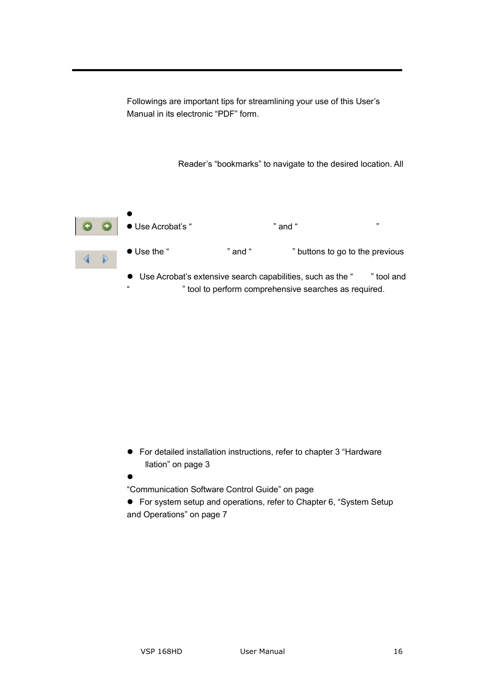 How to use the manual, Brief introduction, Navigation | Table of contents and index, General operations | RGBLink VSP 168HD User Manual User Manual | Page 16 / 100