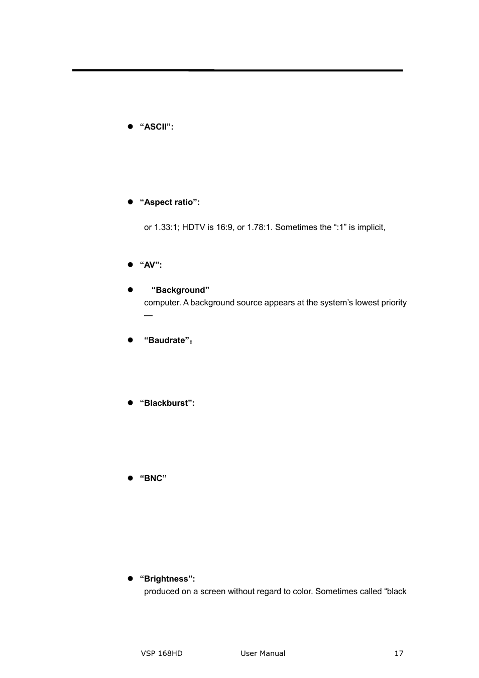 Term and definitions, Terms and definitions, Brief introduction | RGBLink VSP 168HD User Manual User Manual | Page 17 / 100