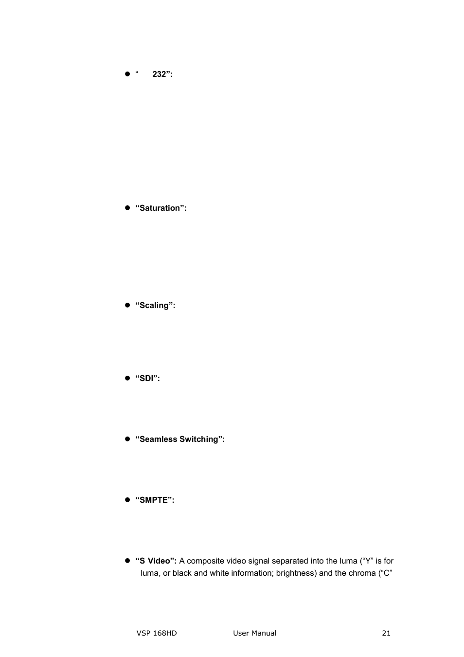 Brief introduction | RGBLink VSP 168HD User Manual User Manual | Page 21 / 100
