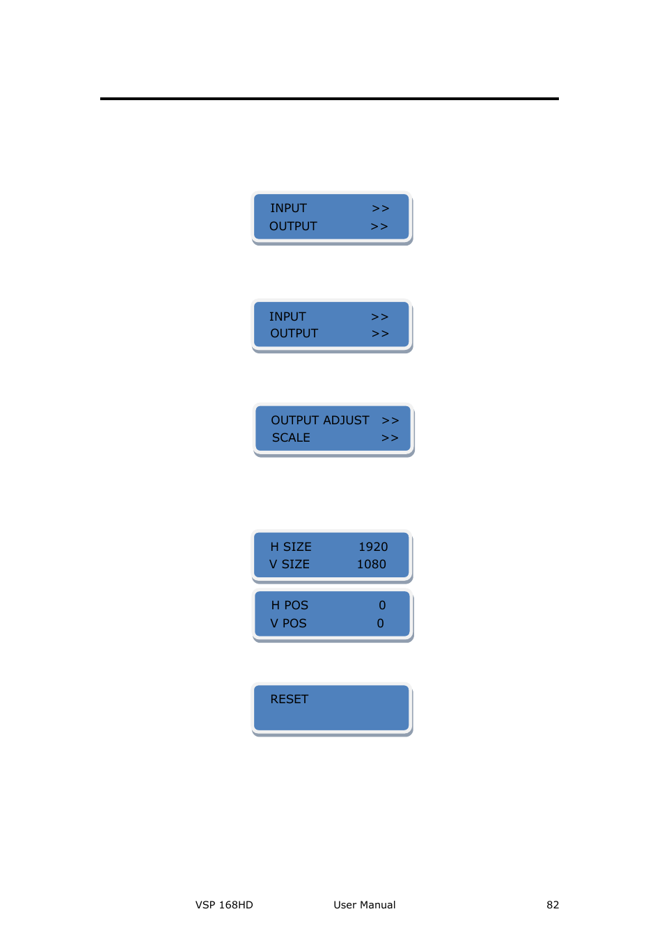 System setup and operation | RGBLink VSP 168HD User Manual User Manual | Page 82 / 100