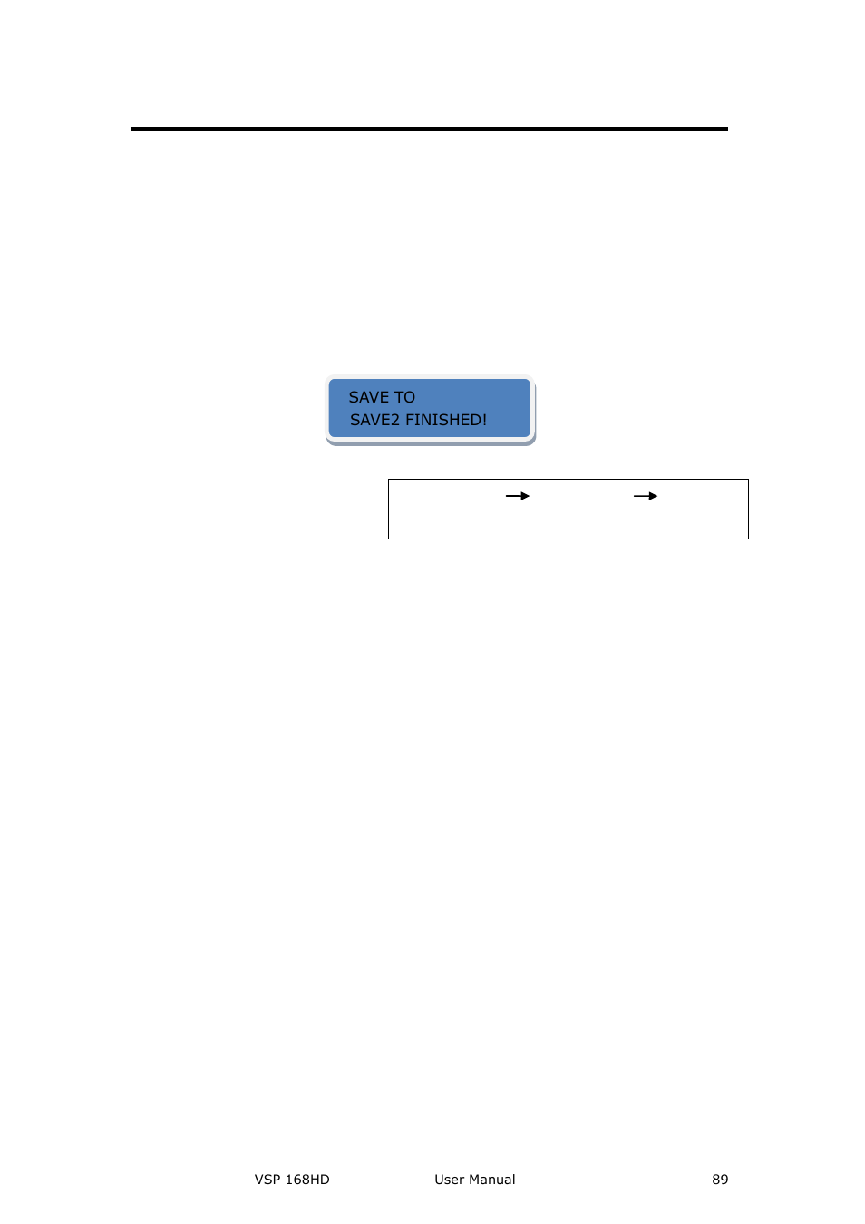 How to save the parameter, System setup and operation | RGBLink VSP 168HD User Manual User Manual | Page 89 / 100