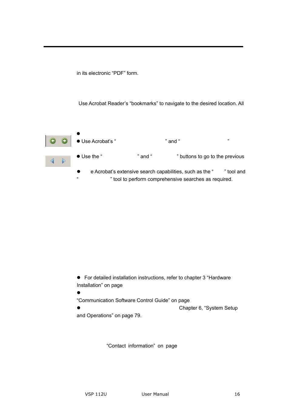 How to use the manual, Brief introduction, Navigation | Table of contents and index, General operations | RGBLink VSP 112U User Manual | Page 16 / 108
