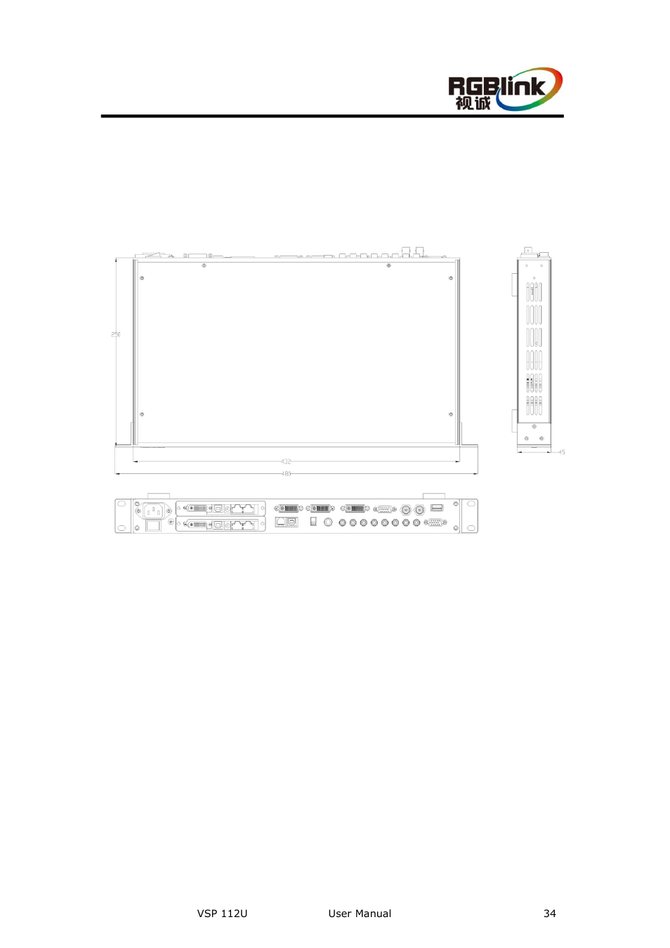 Hardware installation, In this chapter | RGBLink VSP 112U User Manual | Page 34 / 108