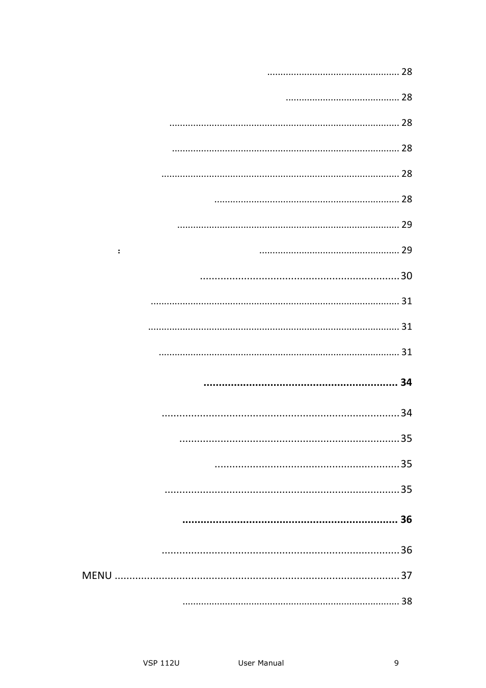 RGBLink VSP 112U User Manual | Page 9 / 108