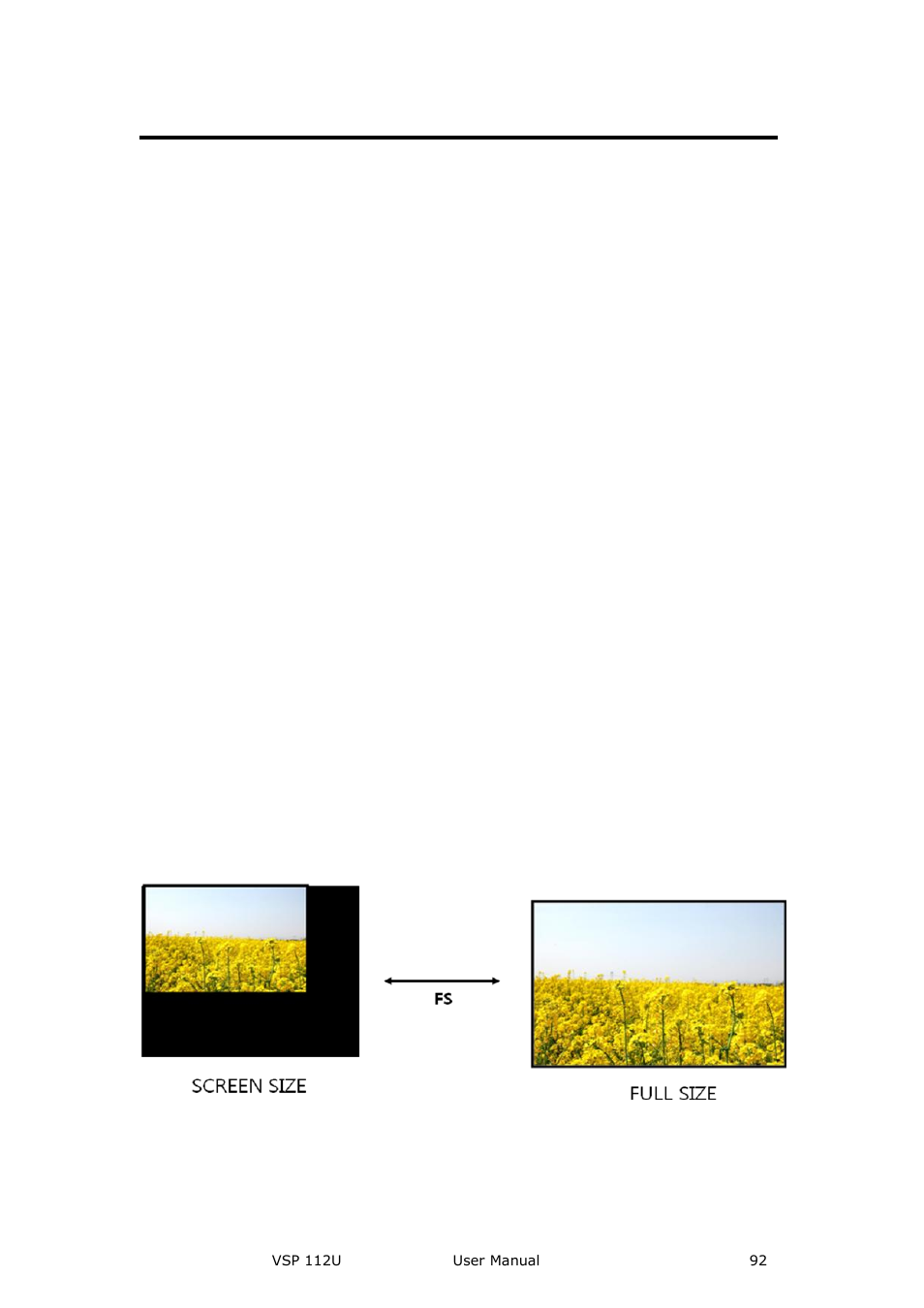 How to realize the screen size setting, How to set the, Screen size setting | System setup and operation | RGBLink VSP 112U User Manual | Page 92 / 108
