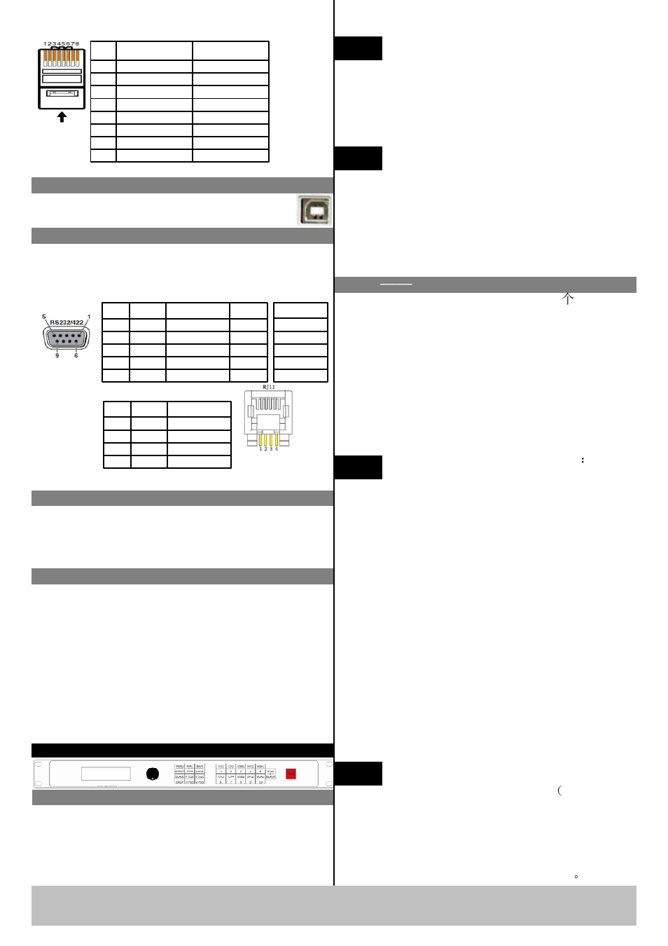 Step 12-power port, Step 1-set output resolution, Step 2 input switch | Step11-serial port step 13-power on | RGBLink VSP 1314 Quick Start User Manual | Page 2 / 3