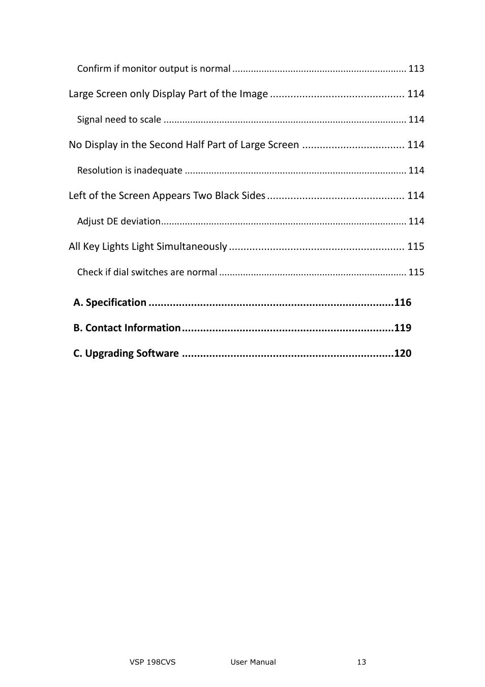 RGBLink VSP 198CVS User Manual User Manual | Page 13 / 122