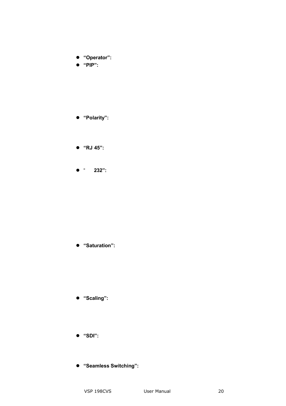 Introduction | RGBLink VSP 198CVS User Manual User Manual | Page 20 / 122