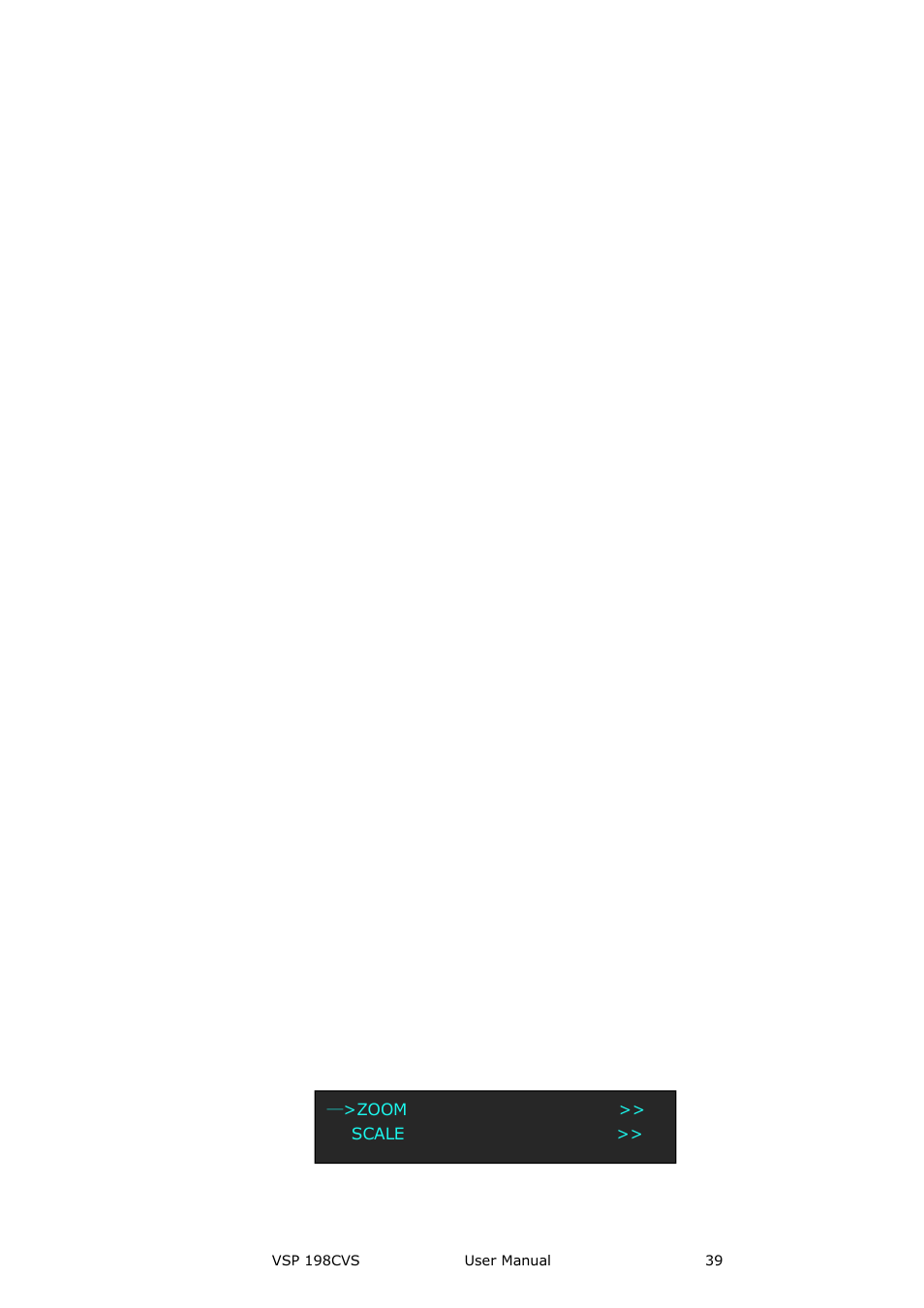 Screen parameters, Picture, Menu orientation | RGBLink VSP 198CVS User Manual User Manual | Page 39 / 122