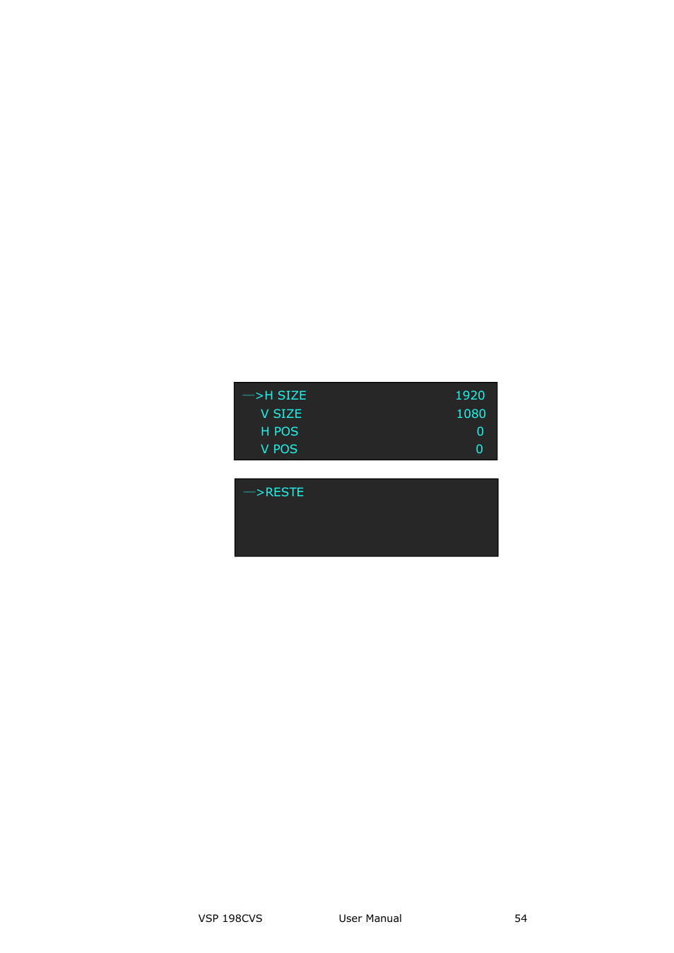 Scale function, Menu orientation | RGBLink VSP 198CVS User Manual User Manual | Page 54 / 122
