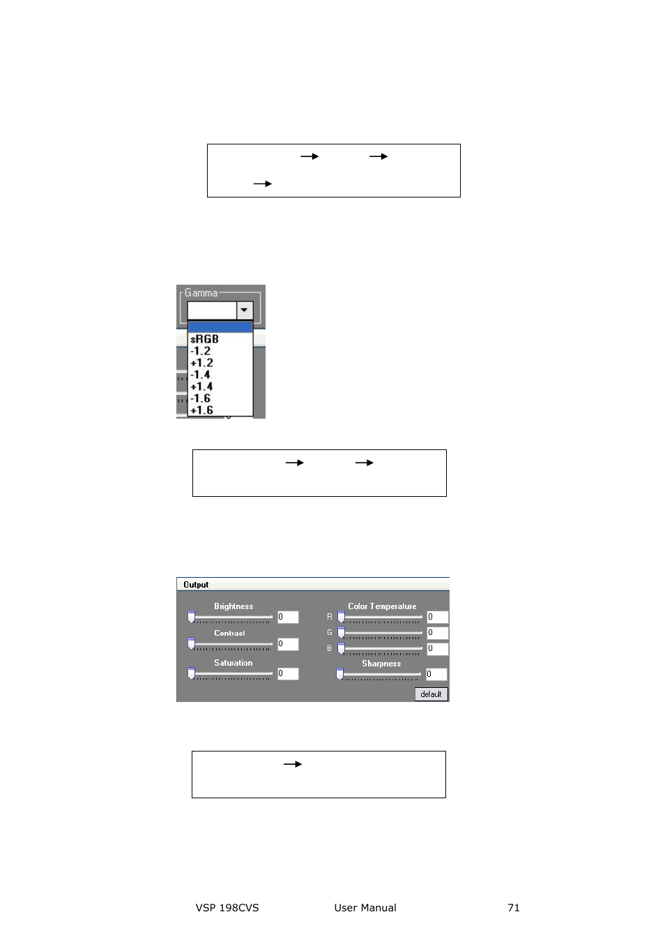 Output image setup toolbar, Communication software guideline | RGBLink VSP 198CVS User Manual User Manual | Page 71 / 122