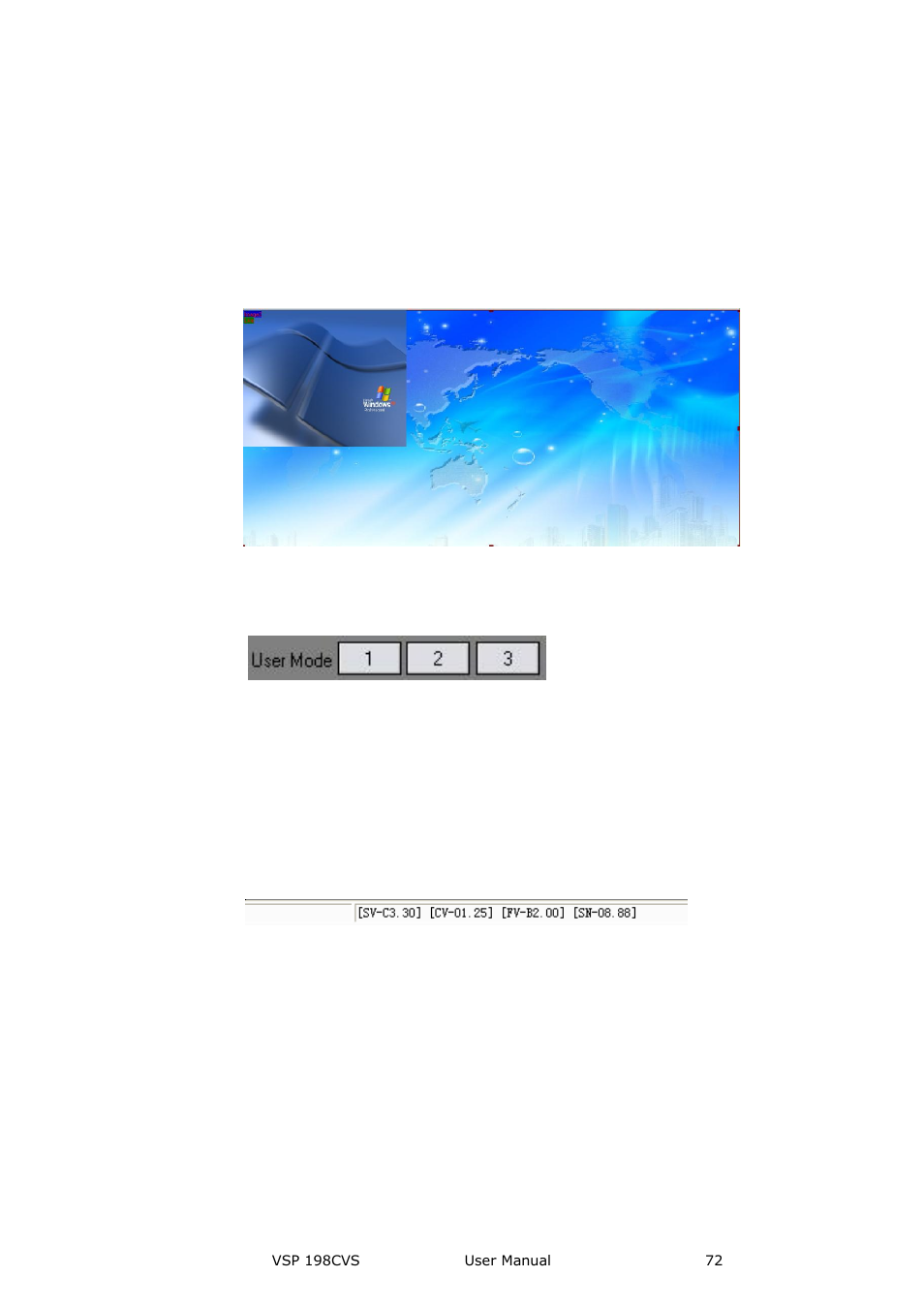 Images display toolbar, User mode toolbar, Log toolbar | Information toolbar, Communication software guideline | RGBLink VSP 198CVS User Manual User Manual | Page 72 / 122