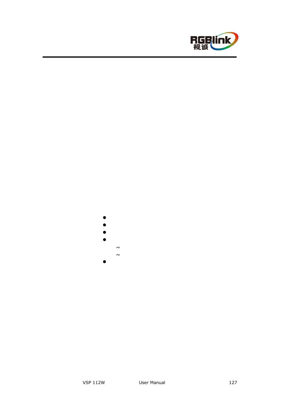 B. contact information, Appendix b, Contact information | B. contact information warranty | RGBLink VSP 112W User Manual User Manual | Page 127 / 130