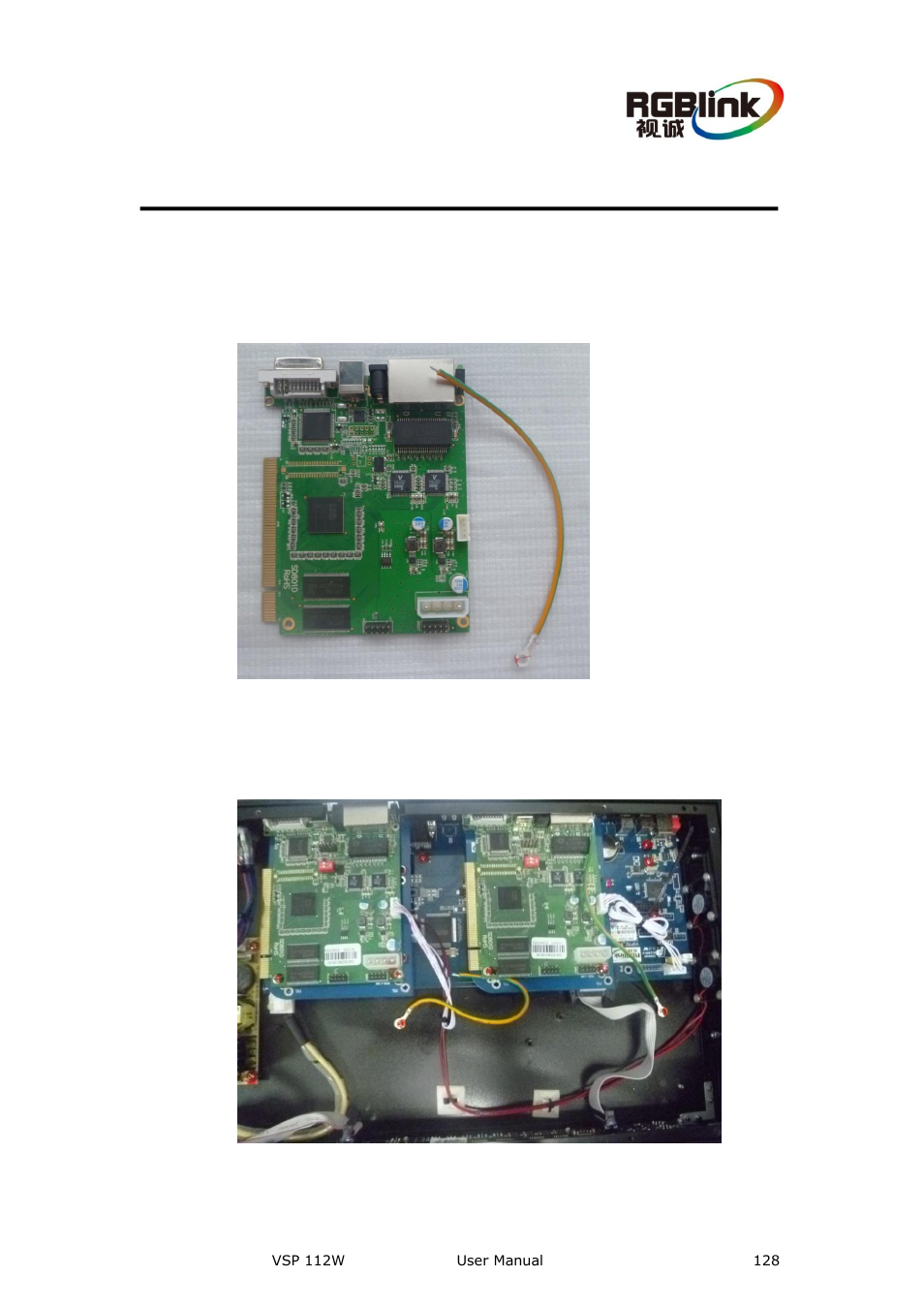 C. sending card wire bonding steps, Sending card wire bonding steps | RGBLink VSP 112W User Manual User Manual | Page 128 / 130
