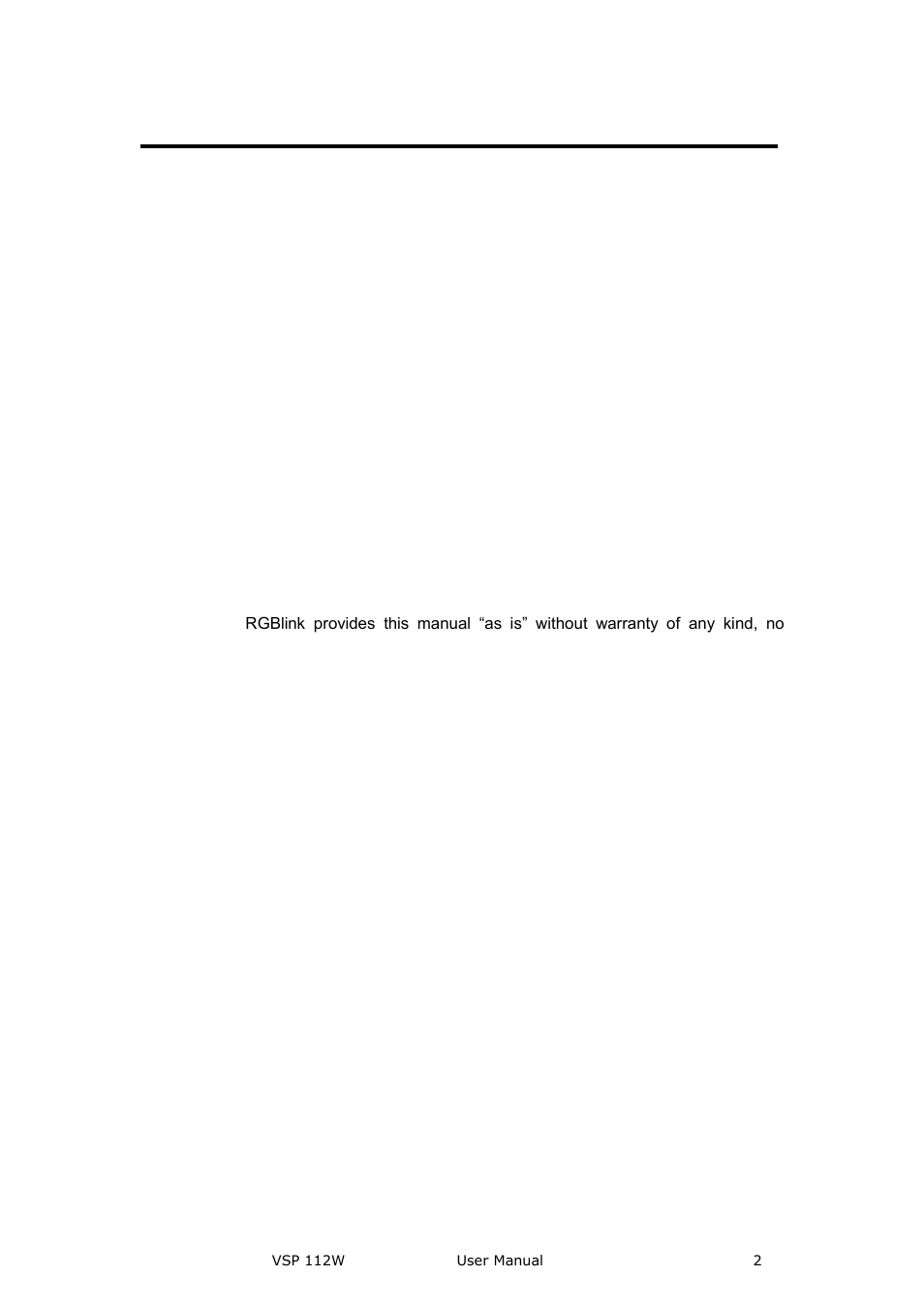 Vsp 112w· user manual, Copyright, Notice | Federal communications commission (fcc) statement | RGBLink VSP 112W User Manual User Manual | Page 2 / 130