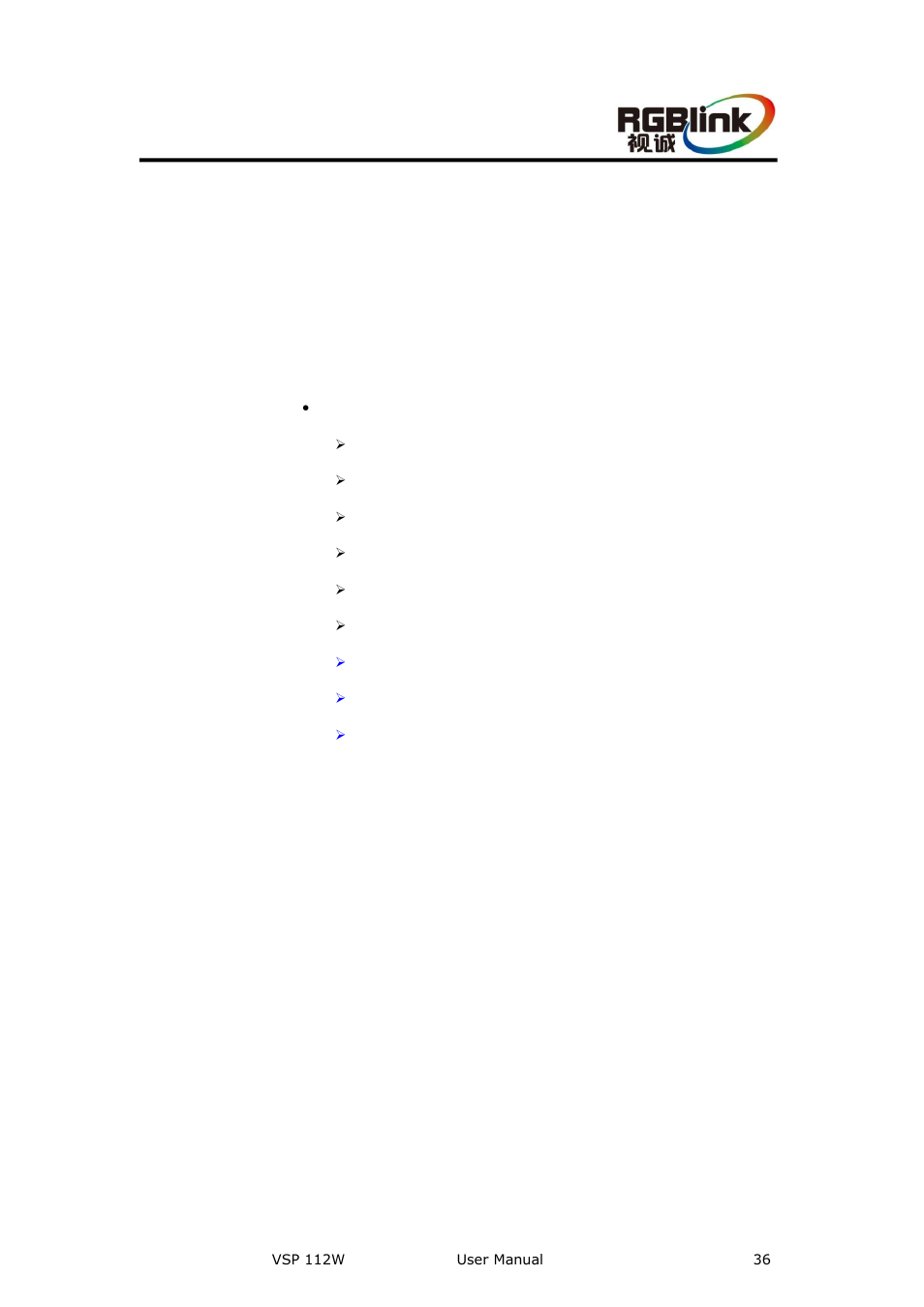 Menu orientation, In this chapter | RGBLink VSP 112W User Manual User Manual | Page 36 / 130