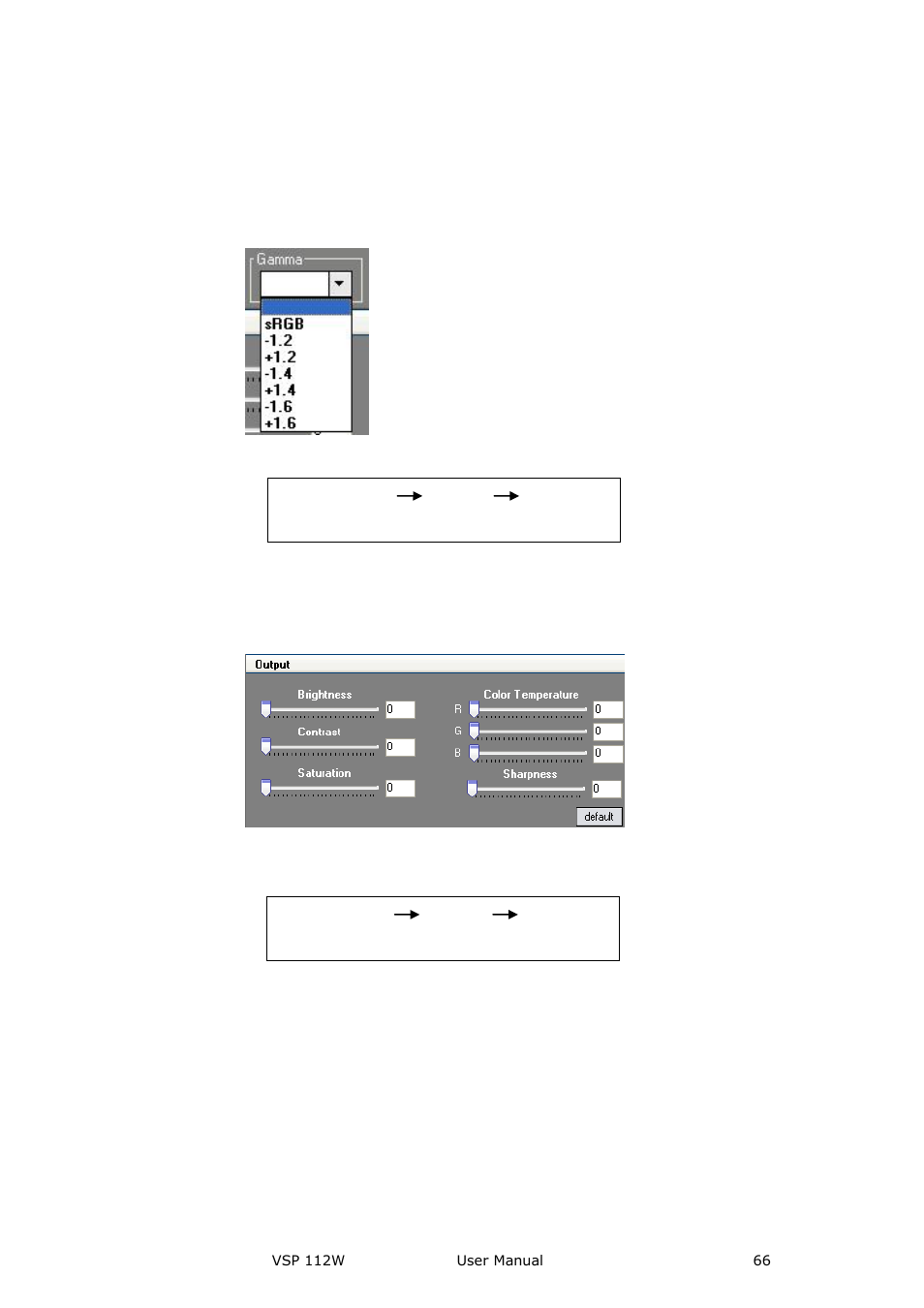 Output image setup toolbar, Images display toolbar, Communication software guideline | RGBLink VSP 112W User Manual User Manual | Page 66 / 130