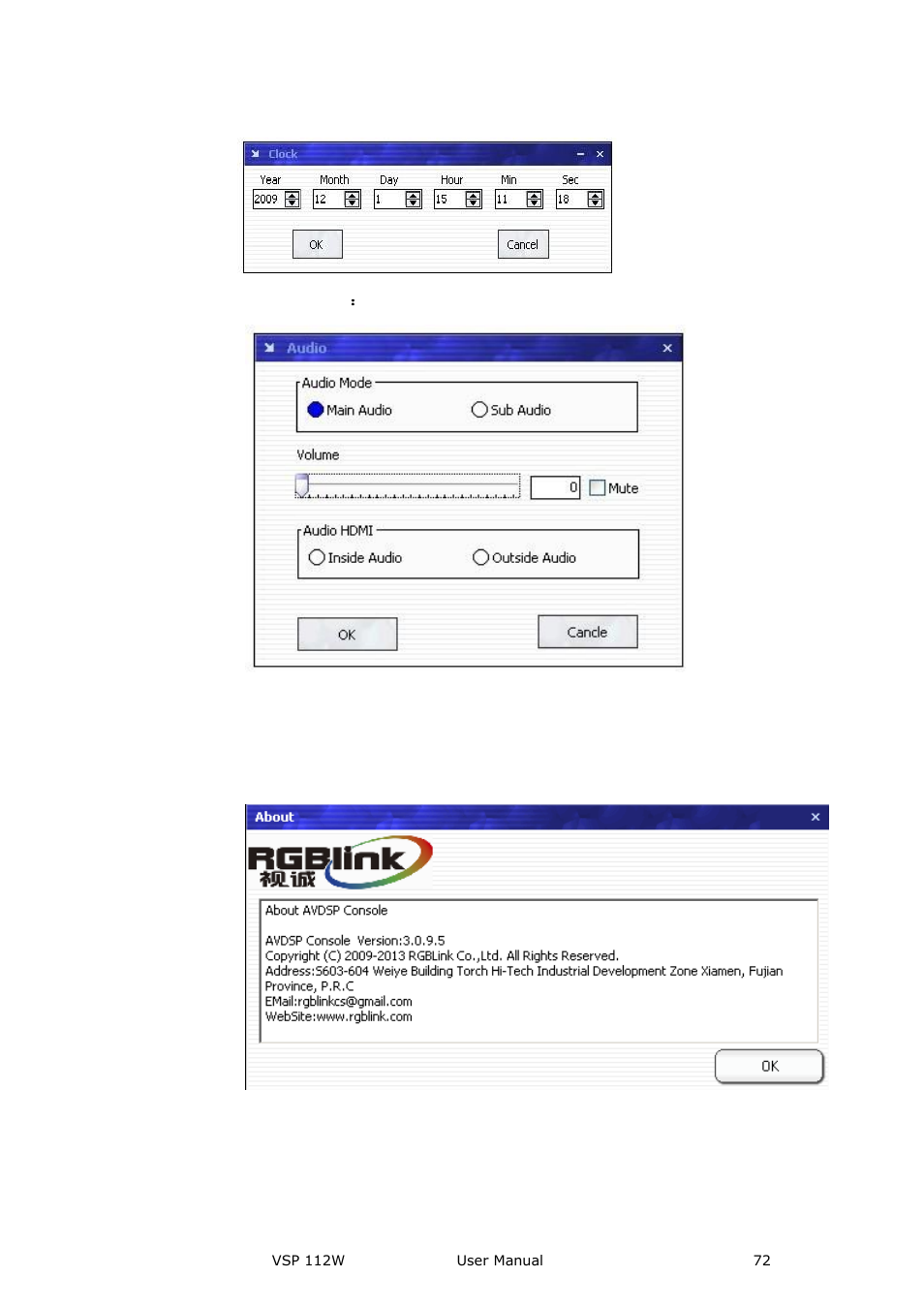 Help] options, Communication software guideline | RGBLink VSP 112W User Manual User Manual | Page 72 / 130