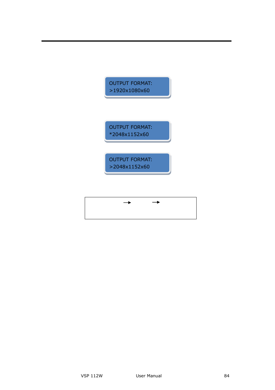 How to adjust the output resolution, System setup and operation | RGBLink VSP 112W User Manual User Manual | Page 84 / 130