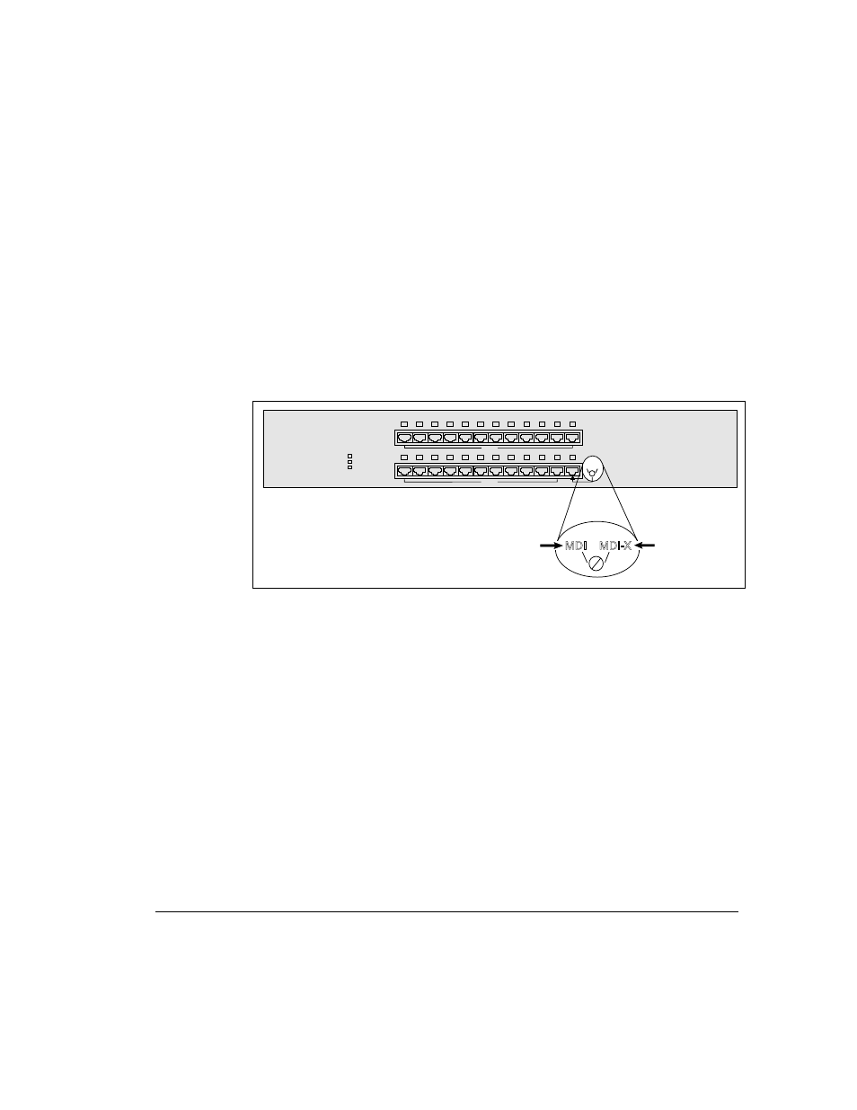 Interconnecting repeaters, Interconnecting repeaters -4, 4 installing the repeater | Figure 3-4. uplink switch (default setting), Mdi mdi-x | Compaq 1124 User Manual | Page 22 / 30