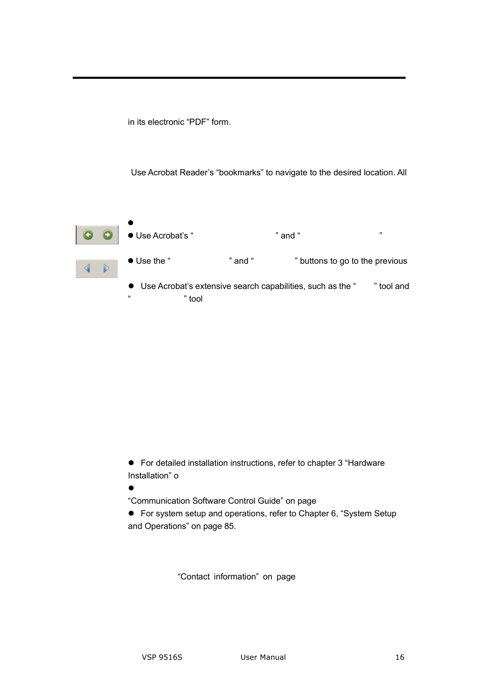 How to use the manual, Brief introduction, Navigation | Table of contents and index, General operations | RGBLink VSP 9516S User Manual User Manual | Page 16 / 131