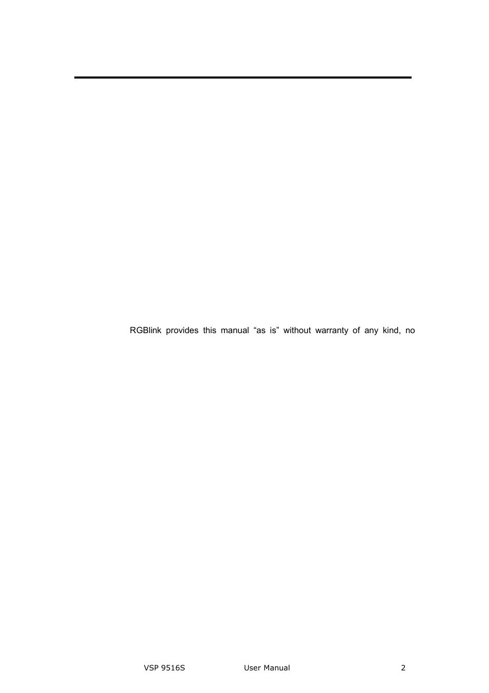 Vsp 9516s· user manual, Copyright, Notice | Federal communications commission (fcc) statement | RGBLink VSP 9516S User Manual User Manual | Page 2 / 131