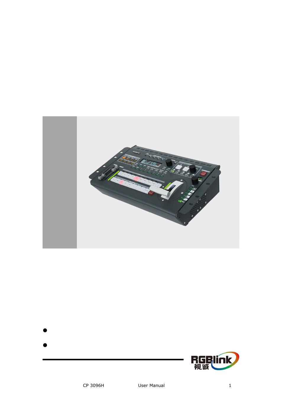 RGBLink CP 3096H User Manual User Manual | 78 pages