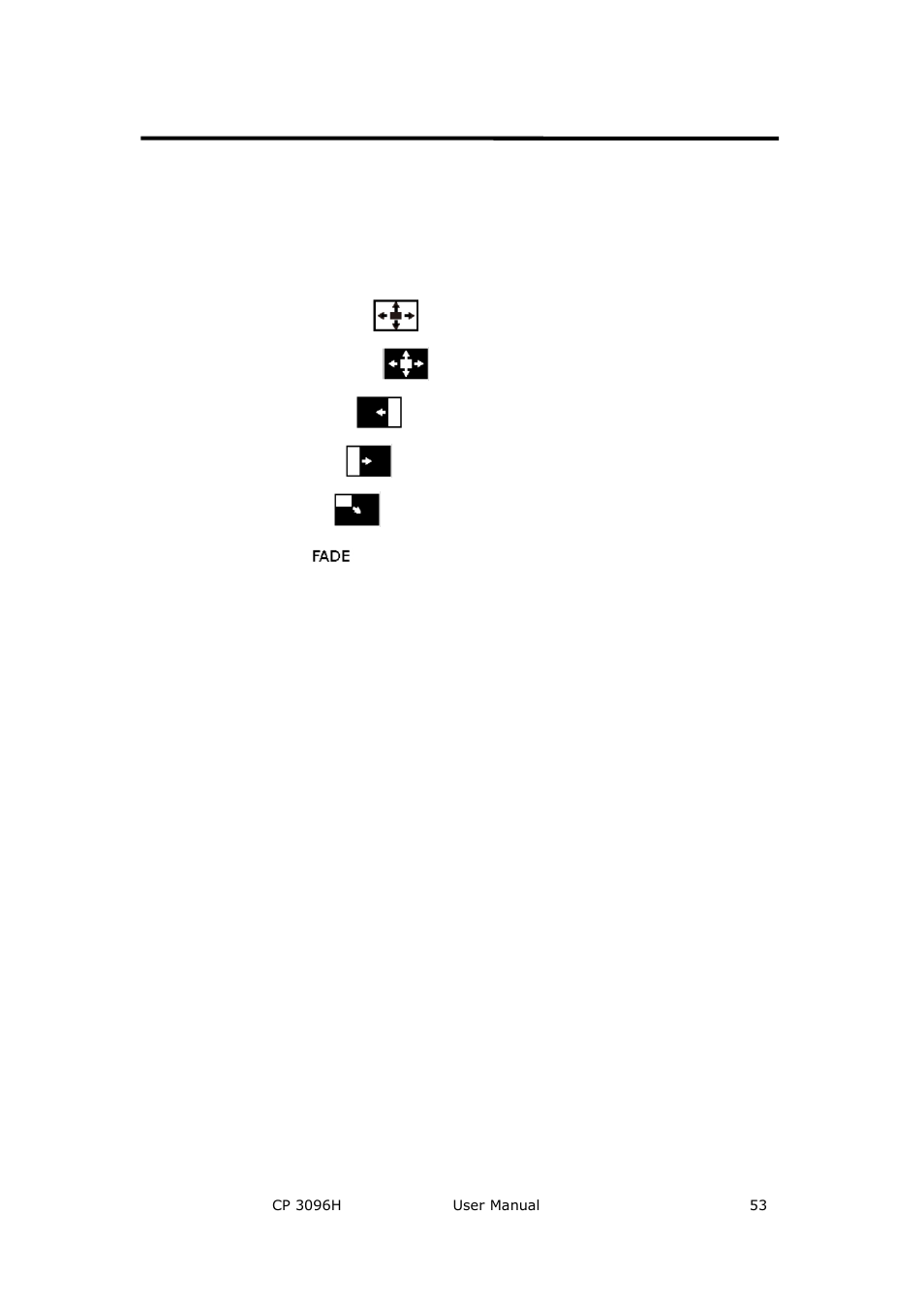 How to change the transition effects, System setup and operations | RGBLink CP 3096H User Manual User Manual | Page 53 / 78