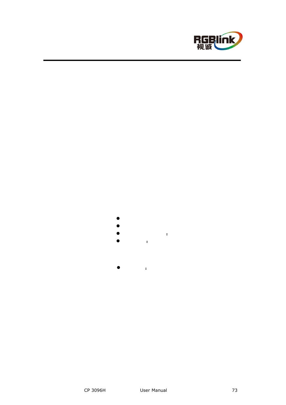 B. contact information, Appendix b, Contact information | Warranty | RGBLink CP 3096H User Manual User Manual | Page 73 / 78