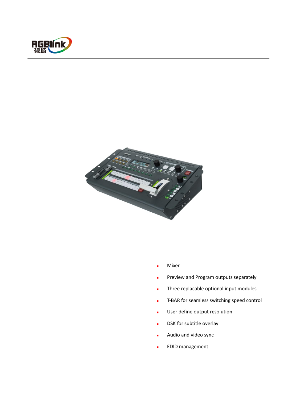 RGBLink CP 3096H Quick Start User Manual | 18 pages