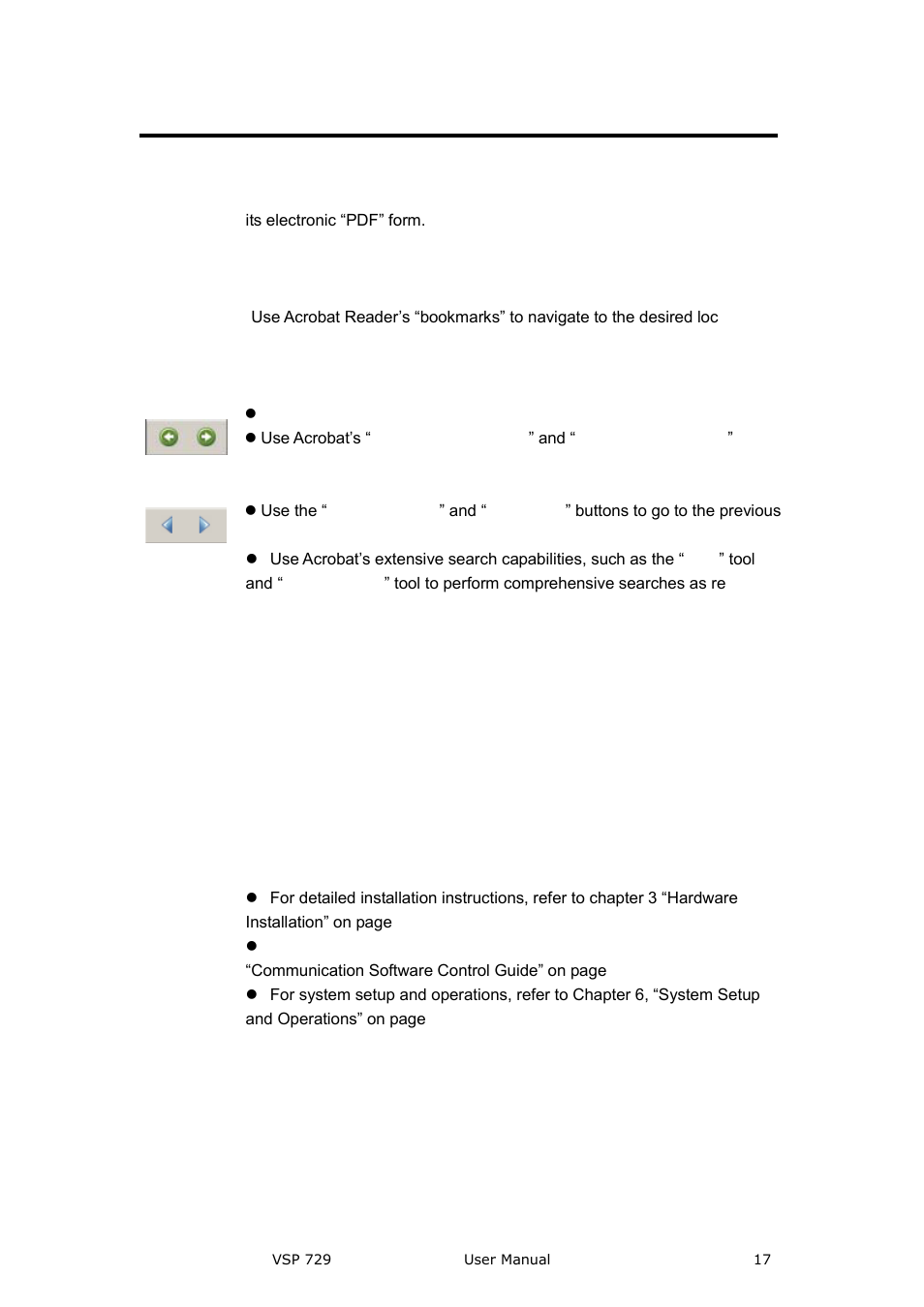 How to use this guide, Introduction, Navigating | Table of contents and index, General operations | RGBLink VSP 729 User Manual | Page 17 / 102