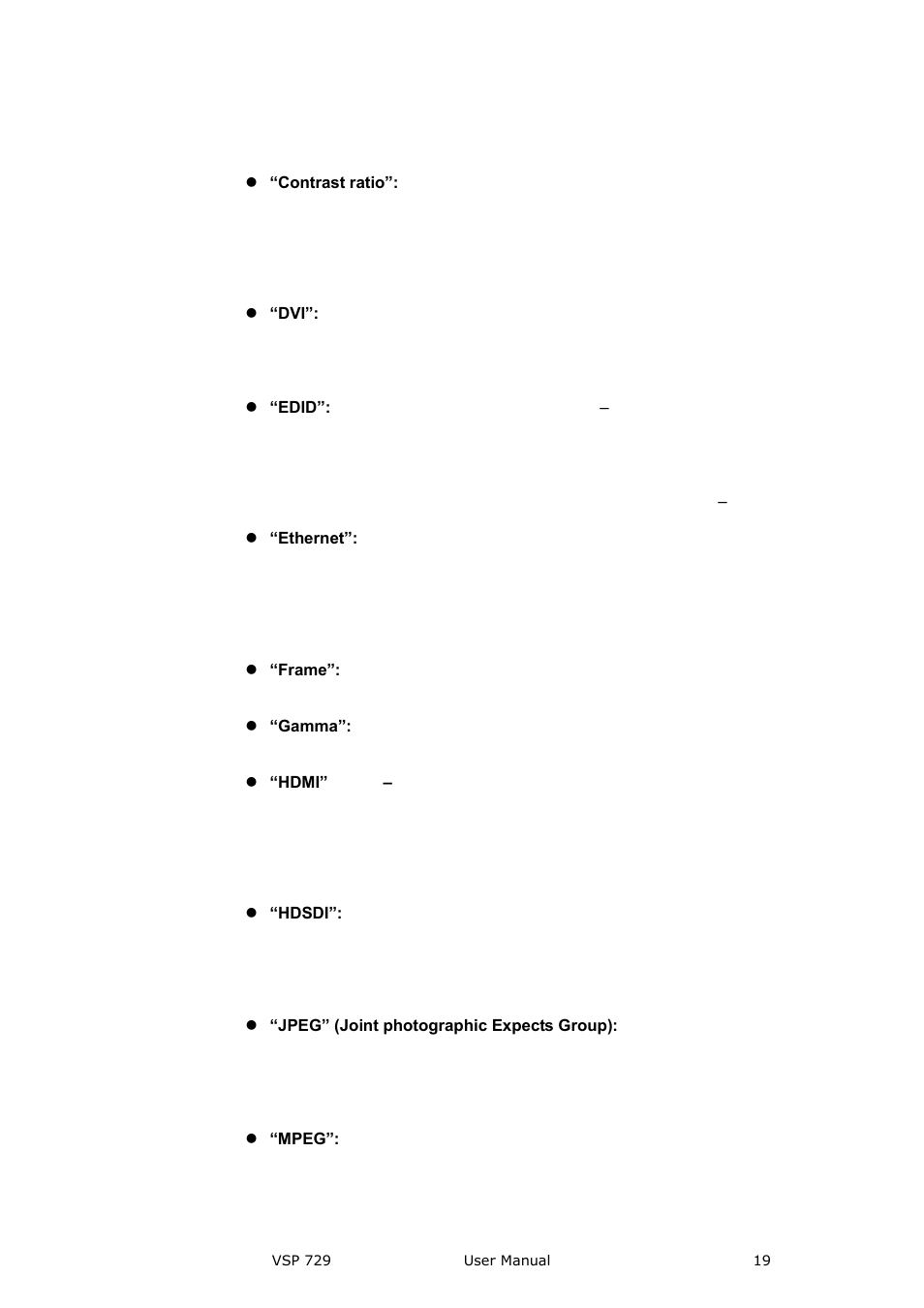 Introduction | RGBLink VSP 729 User Manual | Page 19 / 102