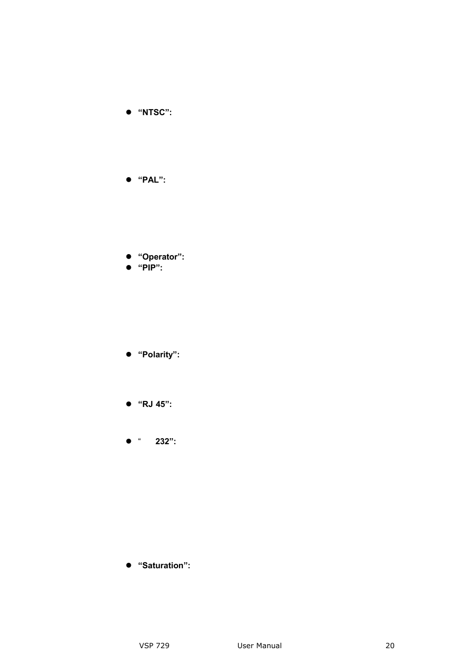 Introduction | RGBLink VSP 729 User Manual | Page 20 / 102