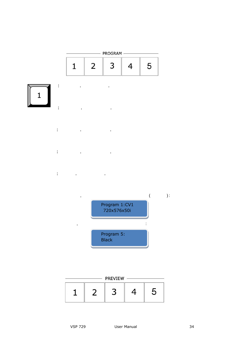 Program, Preview, Hardware orientation | RGBLink VSP 729 User Manual | Page 34 / 102