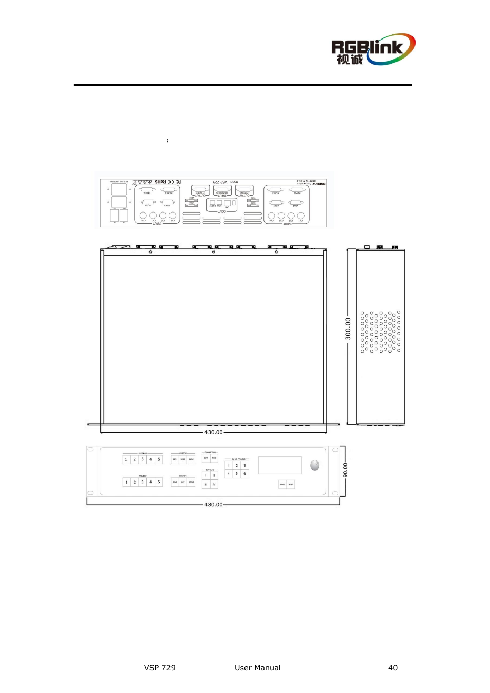 Hardware installation, In this chapter, Chapter 3 hardware installation | RGBLink VSP 729 User Manual | Page 40 / 102