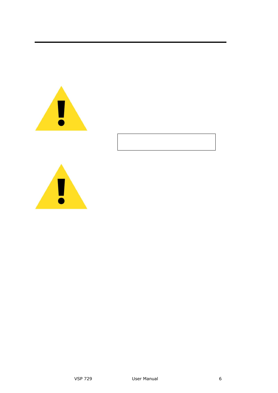 Terms in this manual and equipment marking, Warning, Caution | RGBLink VSP 729 User Manual | Page 6 / 102