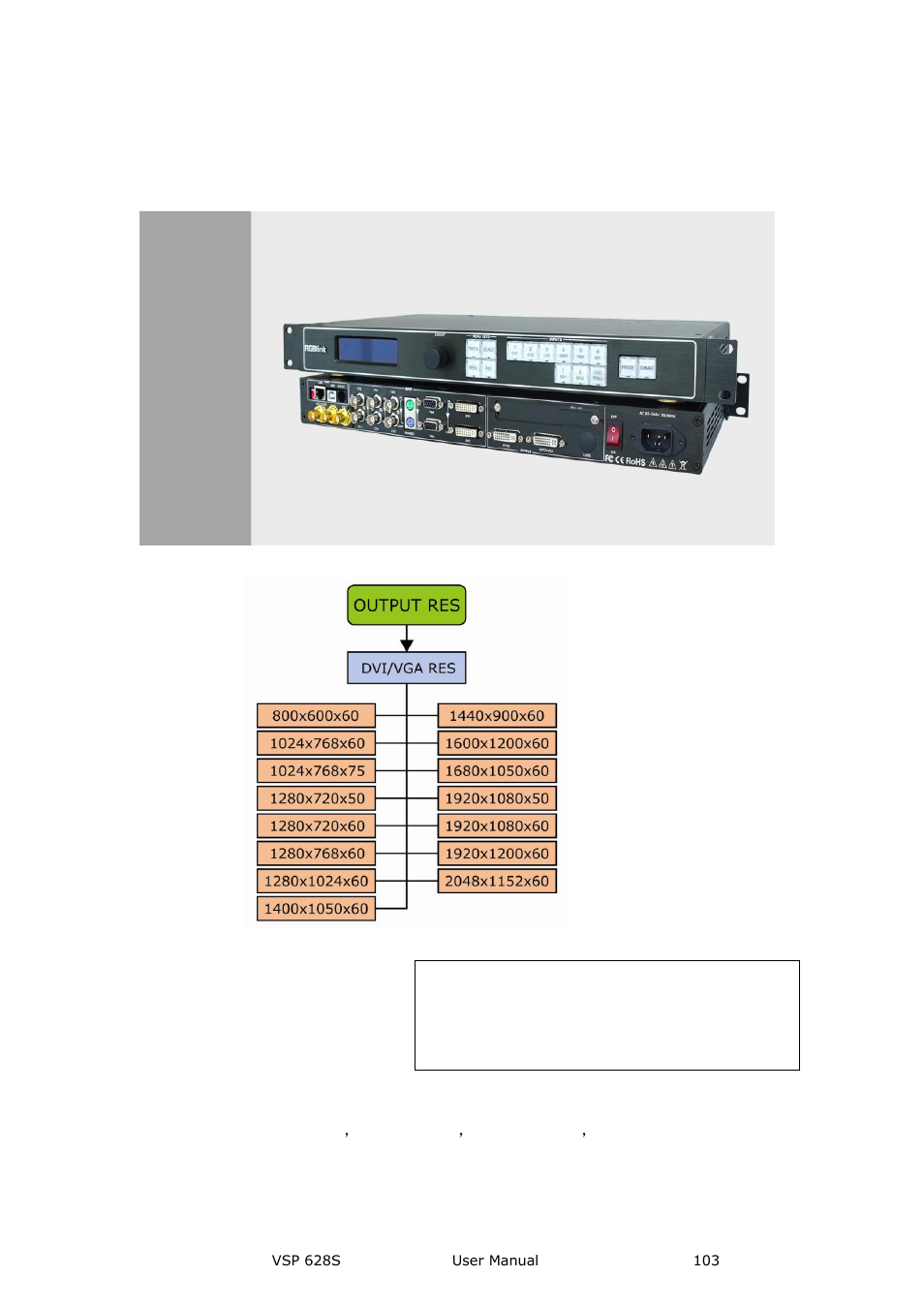 V1.4 vsp 628s with sdi module, A.vsp 628s add sdi output module | RGBLink VSP 628S User Manual User Manual | Page 103 / 125