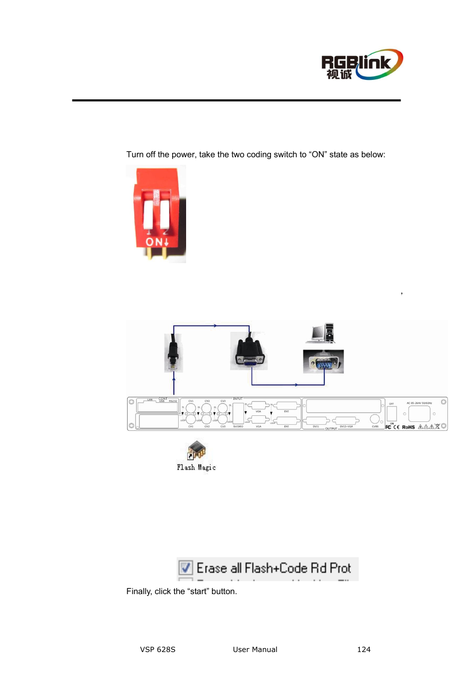C. upgrading software, Download the ip software, Appendix c upgrading software | RGBLink VSP 628S User Manual User Manual | Page 124 / 125